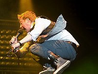 Kaiser Chiefs  Vocalist Ricky Wilson  performing at the V Festival in Staffordshire in 2008. : Kirsty Umback, V Festival, Weston Park, Staffordshire, The Kaiser Chiefs, Ricky Wilson